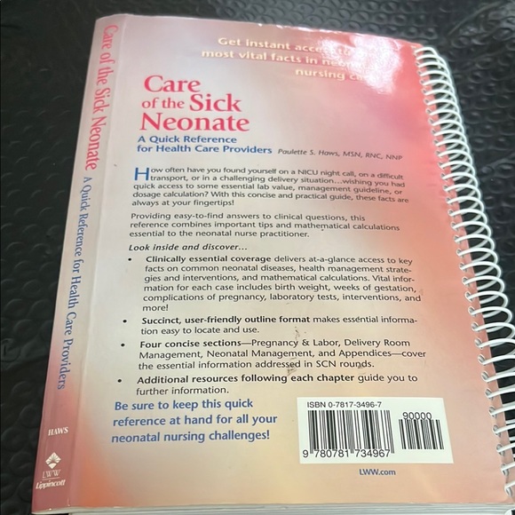 Lippincott Care of the Sick Neonate Book - Picture 4 of 17